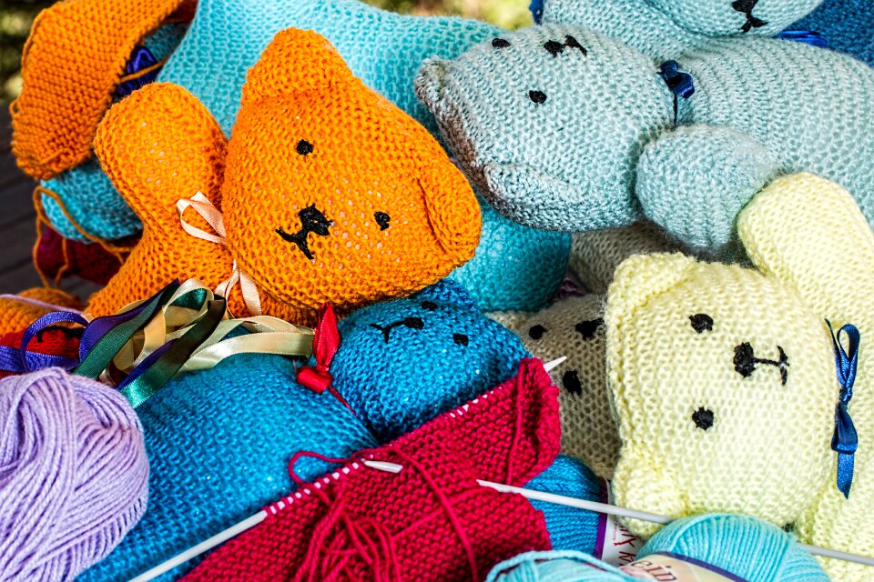 Handmade wool color