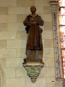 Erny-Saint-Julien (Pas-de-Calais, Fr) église Saint-Julien statue St.Benoît Labre