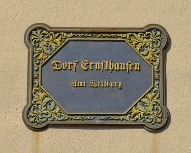 Ernsthausen, Bahnhofstraße 2, Tafel