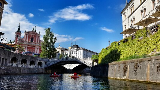 Bridge laibach canoeing