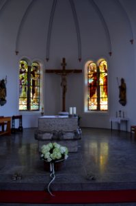 Erlaheim, Pfarrkirche St. Silvester, Altarraum