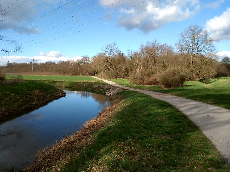 Erlengraben, Überlauf zum Oberholzgraben