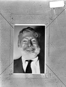 Ernest Hemingway , auteur, kop, Bestanddeelnr 924-0503