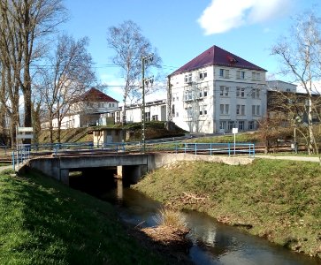 Erlengraben am Betriebshof der Deutschen Bahn