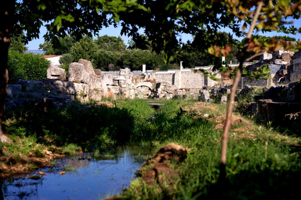 Eridanos river at Kerameikos cemetery on June 2019