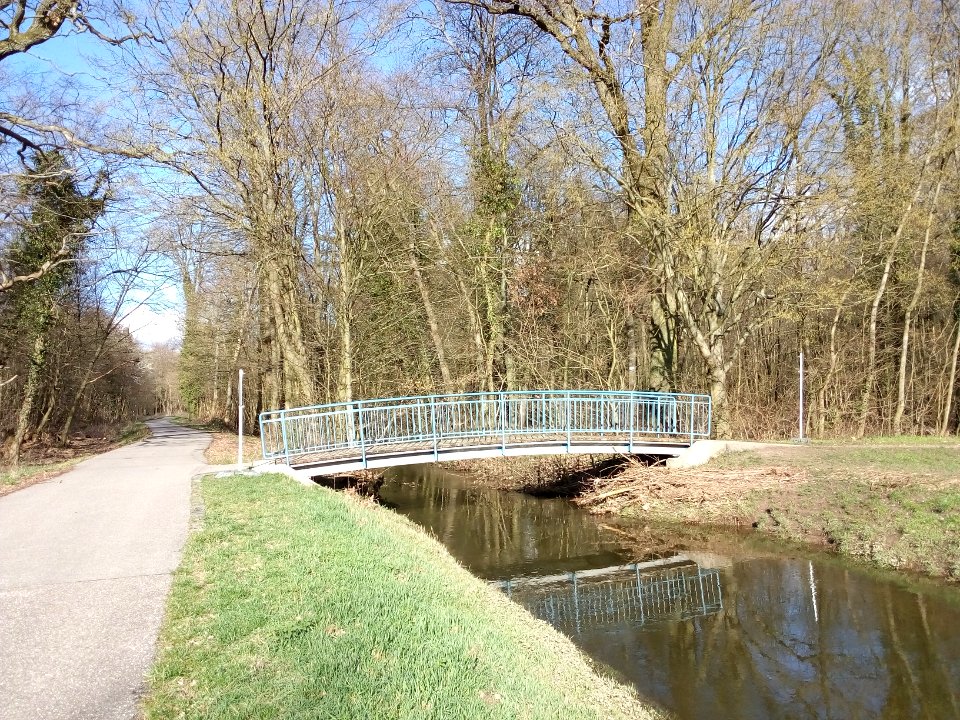 Erlengraben, Fußgängerbrücke
