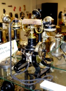 Ericsson 'Eiffel Tower' telephone, c. 1885 - Telephone Museum - Waltham, Massachusetts -DSC08253