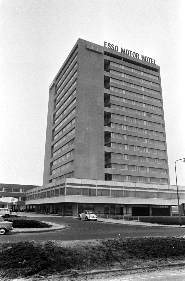 Esso Motor Hotel in Buitenveldert, exterieur, Bestanddeelnr 922-1343