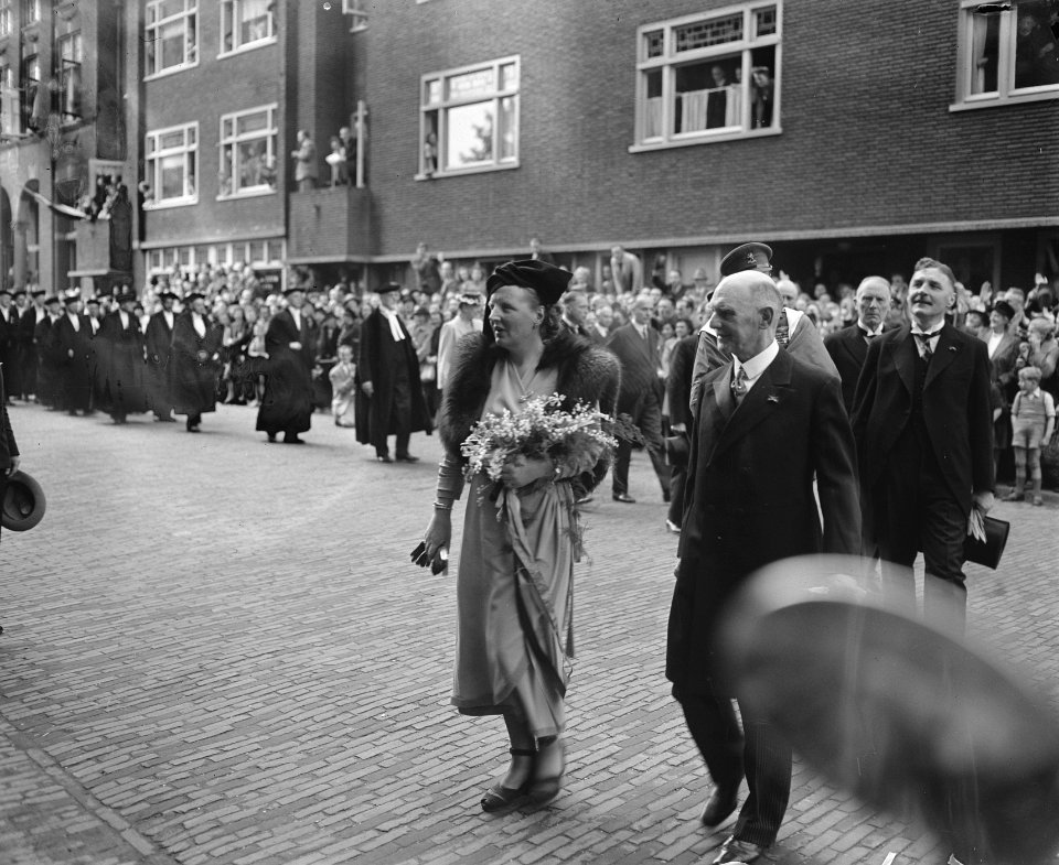 Erepromotie Mevrouw Roosevelt . Prinses Juliana, Bestanddeelnr 902-6999