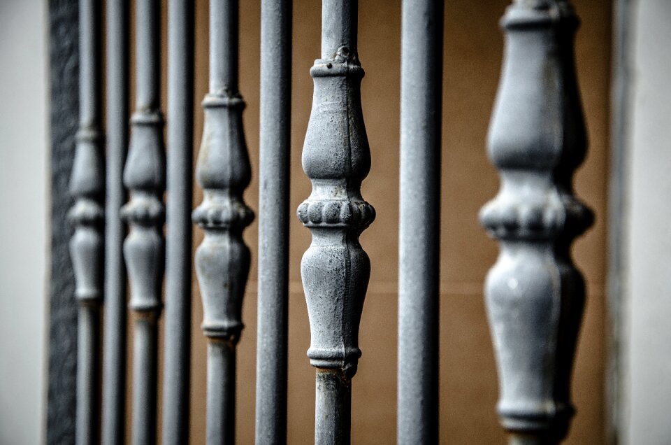 Facade wrought iron architecture photo