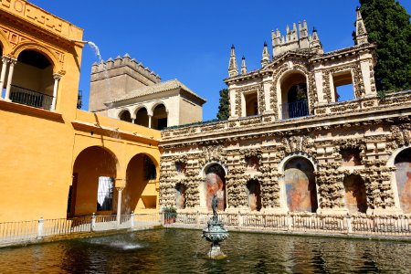 Estanque de Mercurio - Alcázar of Seville, Spain - DSC07473
