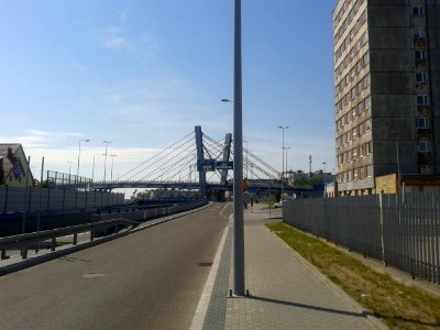 Estakada im. Marka Sudaka widziana od ulicy Wschodniej