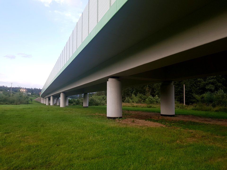 Estakada nad przejściem dla zwierząt na drodze S1 (odcinek Laliki-Zwardoń)