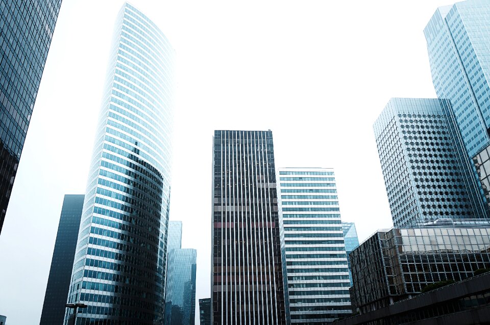 Cityscape glass skyline