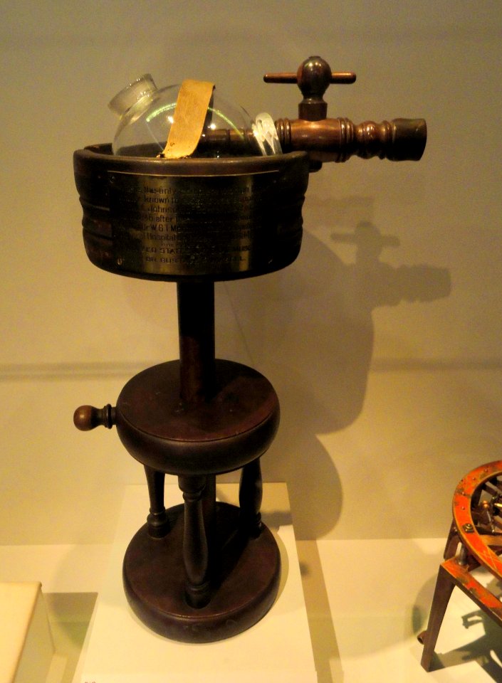 Ether inhaler, c. 1846, developed by William T. G. Morton - National Museum of American History - DSC06167