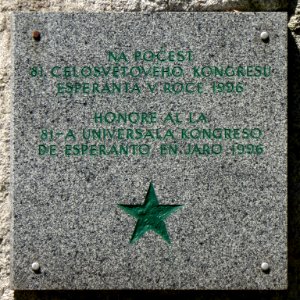 Esperanto-ŝtono en Nusle, 5