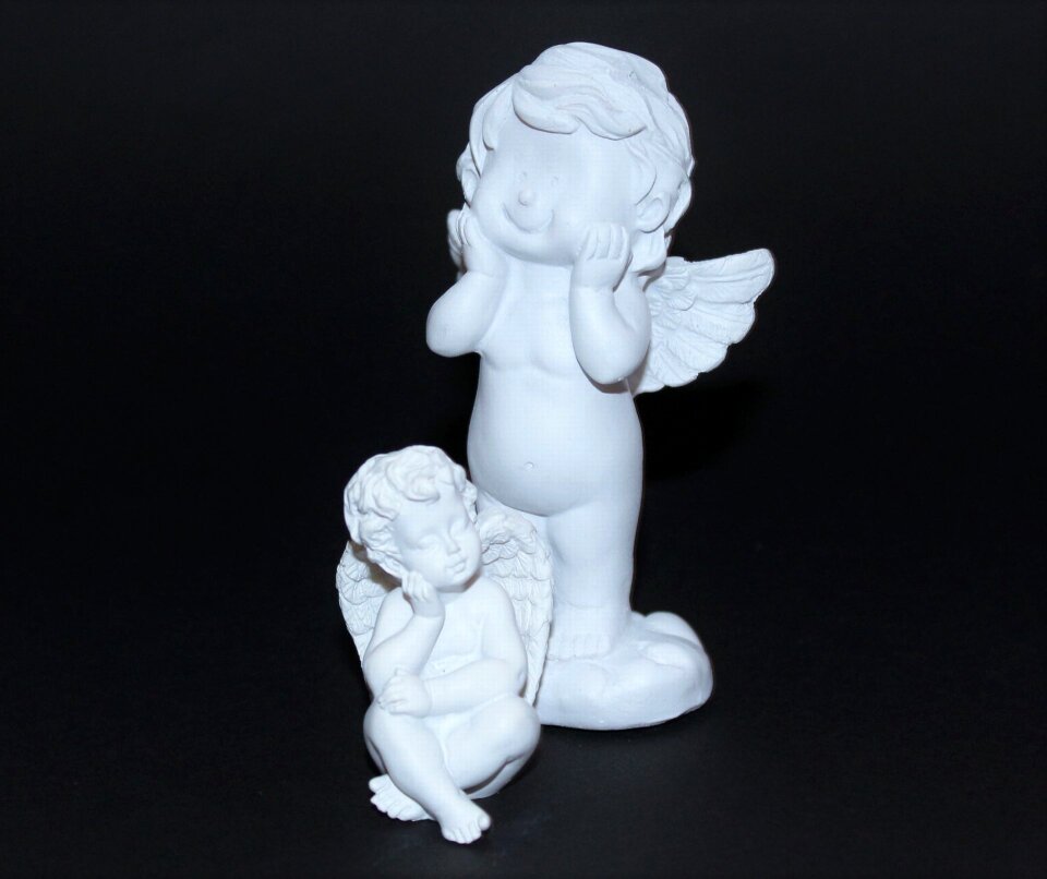 Symbol angel figure reflection