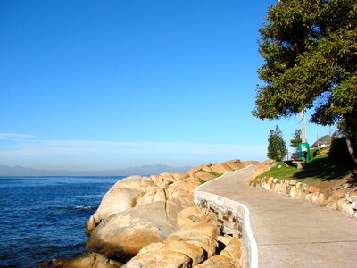 Coastal sea blue photo