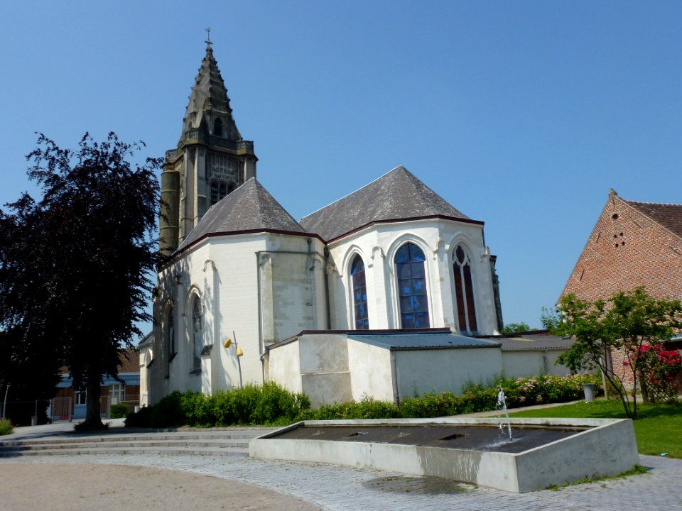 Escaudain (Nord, Fr) église, chevet
