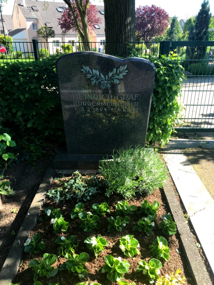 Eschborn, Friedhof, Grab Heinrich Graf