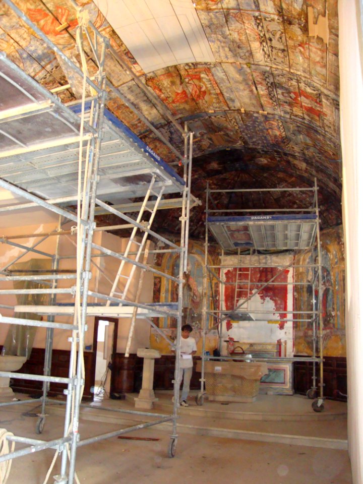 Espès (Espès-Undurein, Pyr-Atl, Fr) Restauration de l'église, 2010