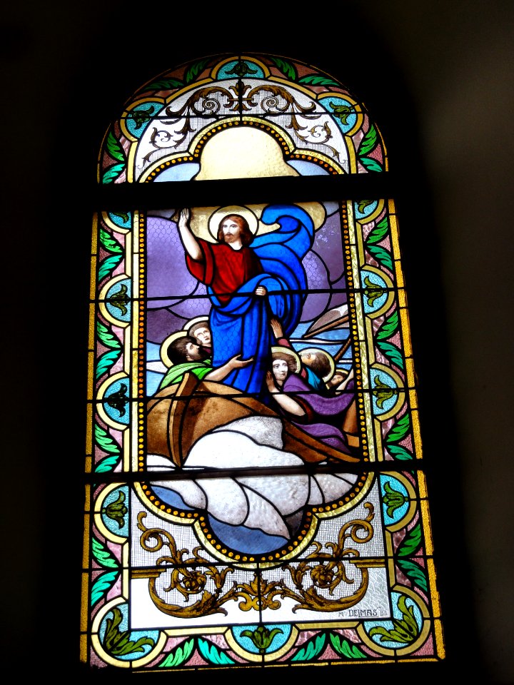 Escource (Landes) église, vitrail 01