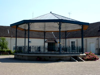 Escaudain (Nord, Fr) kiosque à musique