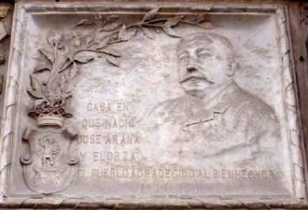 Escoriaza - Aquí nació el bienhechor José Arana y Elorza (1839-1908)