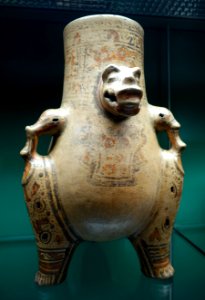 Footed vessel, Costa Rica, 800-1350 AD, ceramic - Naturhistorisches Museum Nürnberg - Nuremberg, Germany - DSC04066