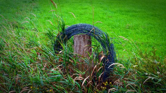 Landscape demarcation imprisoned photo