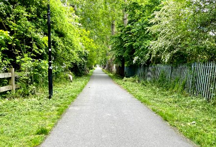 Footpath connecting Stockdove Way and Ruislip Road East, 2021