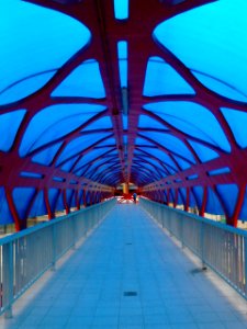 Foot bridge along Jose Abad Santos Avenue (JASA), City of San Fernando, Pampanga, Philippines