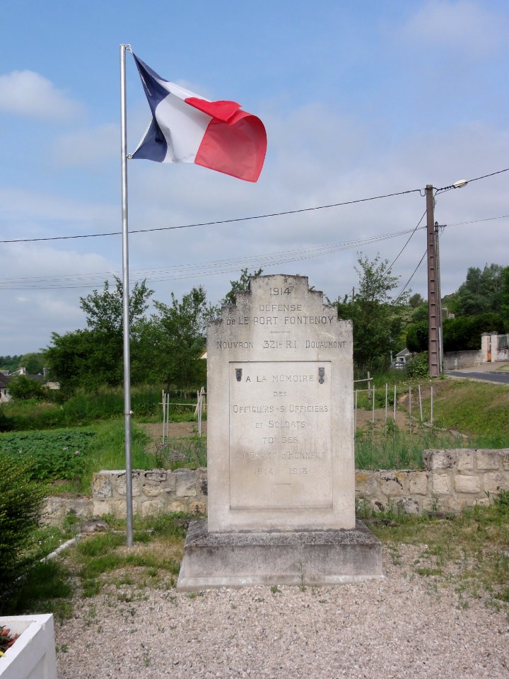 Fontenoy (Aisne) memorial Défense du Port de Fontenoy