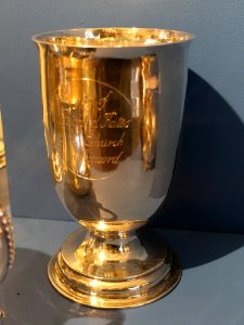 Footed cup, marked by Samuel Bartlett (1752-1821), Concord or Boston, 1792, silver - Concord Museum - Concord, MA - DSC05695