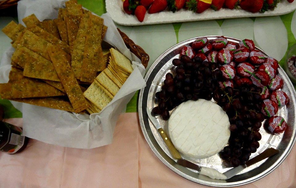 Food at the Unitarian church after the service