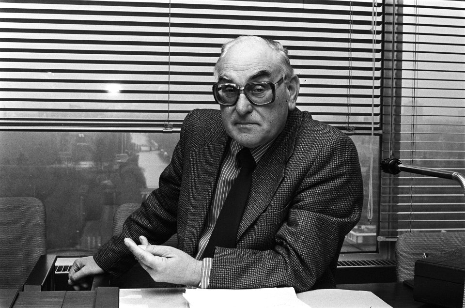 FNV-federatieraad in Amsterdam ACOP-voorzitter Dutman (close), Bestanddeelnr 930-0272