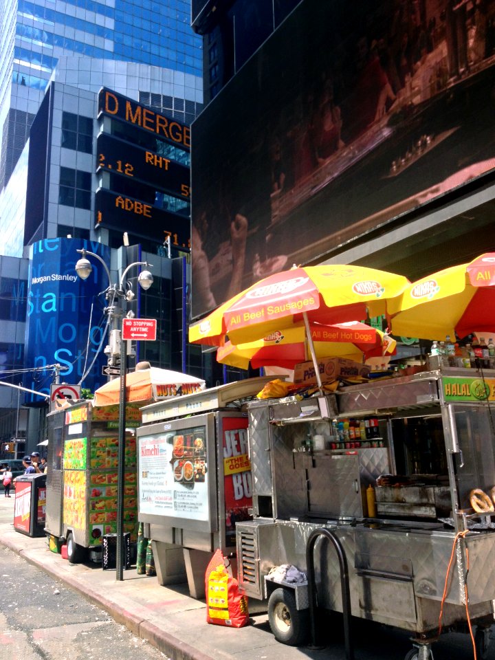 Food Carts in Times Square NYC