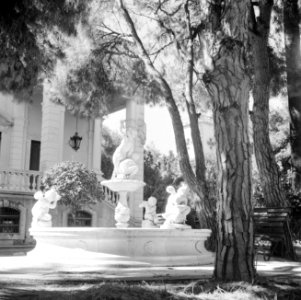 Fontein in de tuin van een klassieke villa in Beiroet, Bestanddeelnr 255-6273