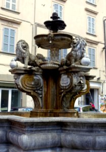 Fontana dei leoni - Viterbo, Italy - DSC02159