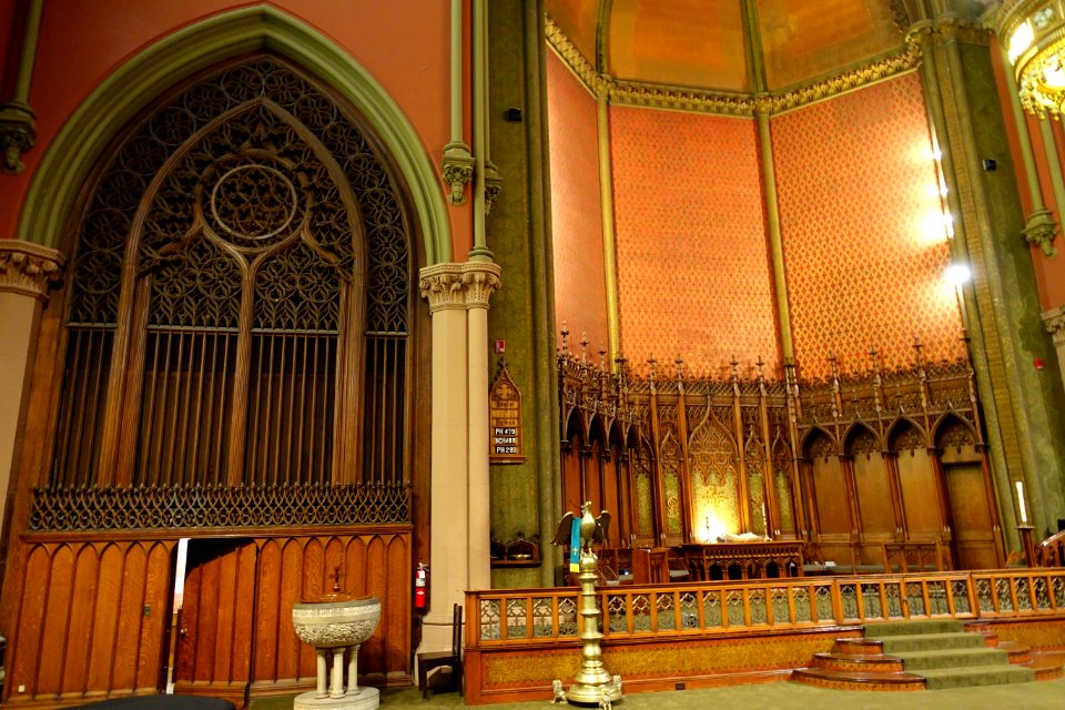Font and altar - Church of the Covenant (Boston) - DSC08153
