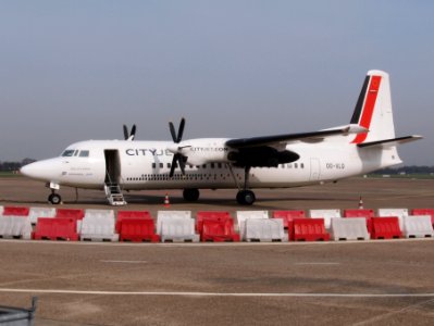 Fokker 50, OO-VLO, Cityjet.com at Rotterdam Airport