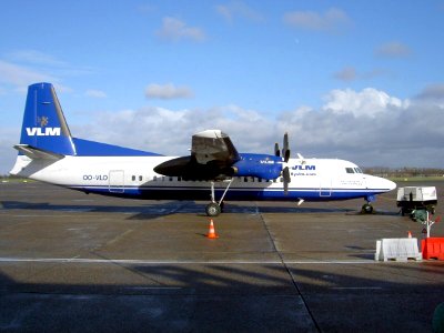 Fokker 50 VLM Airlines OO-VLO Rotterdam Zestienhoven (RTM - EHRD), 19 February 2005