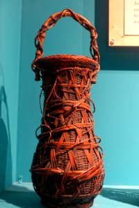 Flower basket (hanakago), Japan, 1800s-1900s, bamboo - Fowler Museum - University of California, Los Angeles - DSC02342