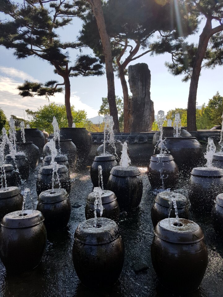Two water head jar fountain two jar water fountain