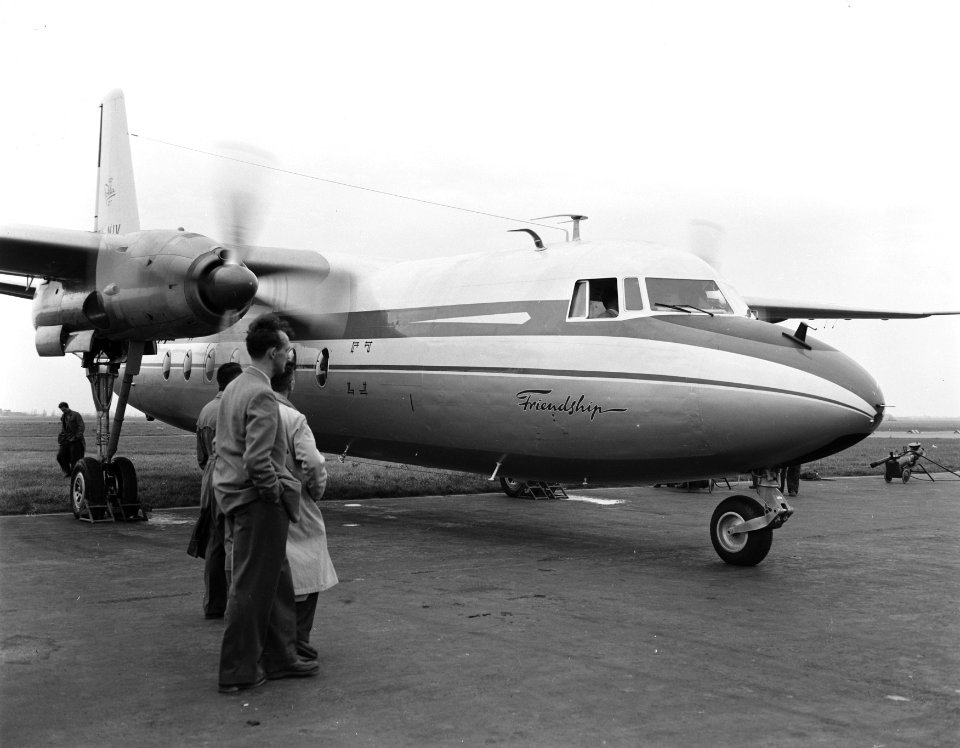 Fokkers passagiersvliegtuig F27 nader zijn voltooiing, Bestanddeelnr 907-4214