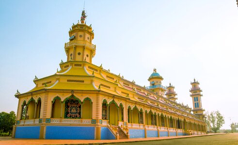 Cao dai temple tay ninh vietnam photo