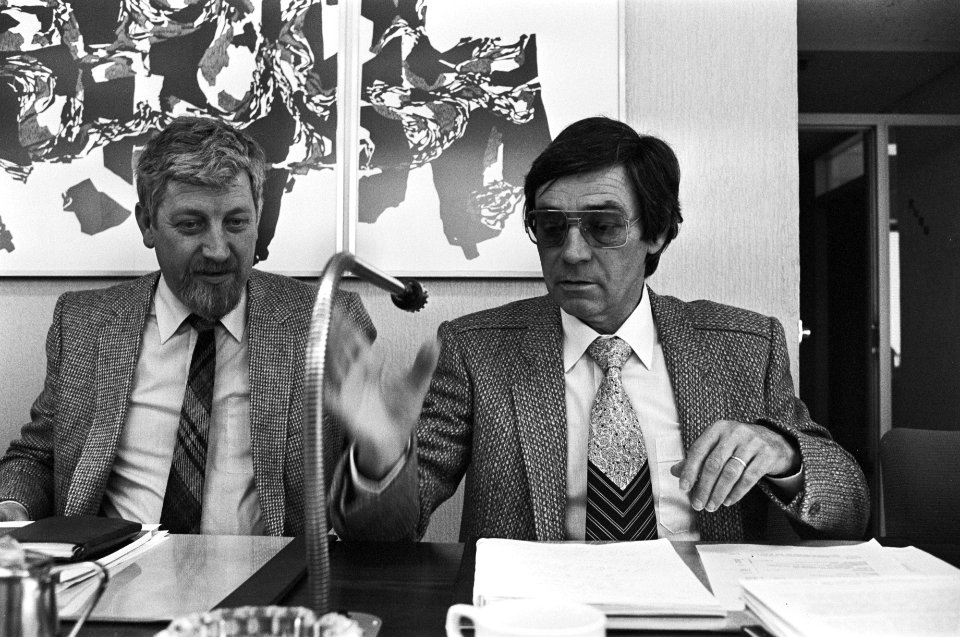 FNV federatieraad Amsterdam Frans Drabbe (rechts), Bestanddeelnr 930-7078