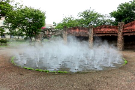 Fog at Omori Shell Mounds Garden - Omori, Tokyo, Japan - DSC05626