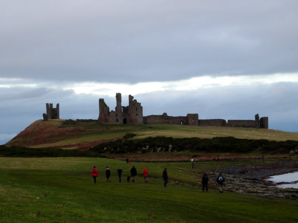 Foggy Dunstanburgh Castle