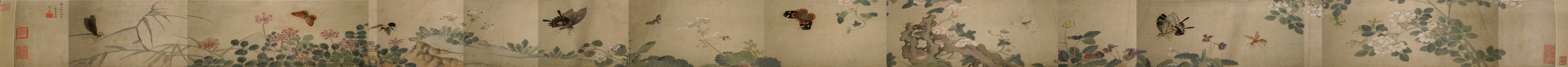 Flowers and Insects by Ma Quan, 1723, Honolulu Museum of Art